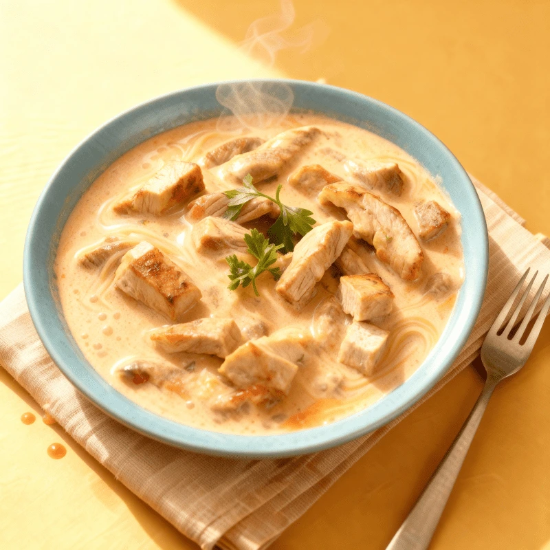 Estrogonofe cremoso de frango