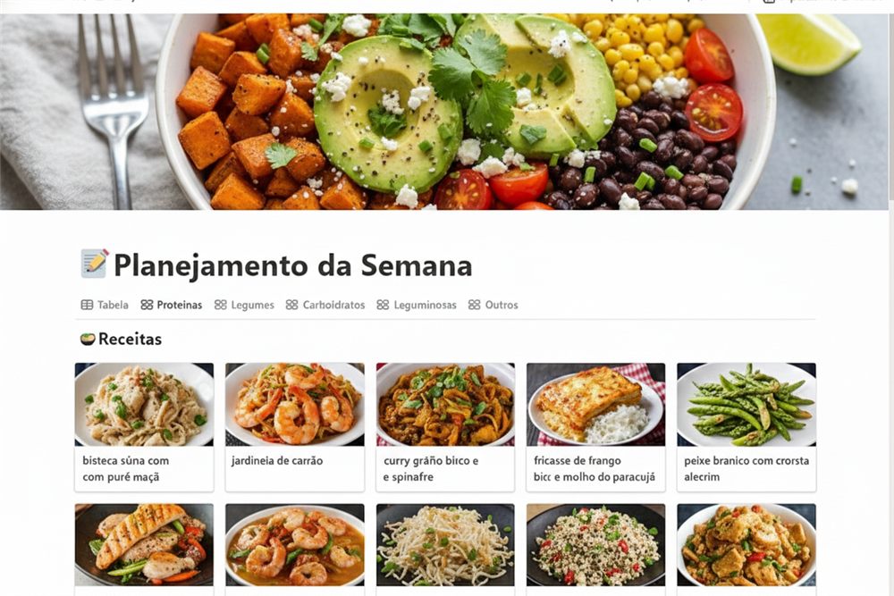 Planner semanal imprimível